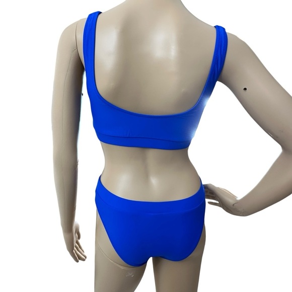 Blue 2 Piece Bikini NWOT Small - Picture 3 of 5
